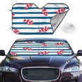 thumbnail image 2 of Uemuo Clown Fish Pattern Accordion Car Windshield Sun Shade, Foldable Reflective Sun Visor for Car, Reflector Windshield Sunshade-, 2 of 7
