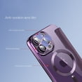 thumbnail image 4 of ELEHOLD Slim Flip Wallet Case for iPhone 14 Pro Max 6.7" with Transparent Clear Back RFID Card Holders Magnetic Closure Compatible with MagSafe Shockproof Anti-Scratches Case,Purple, 4 of 7