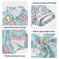 thumbnail image 3 of Dailycode Small Short Sleeve Button Down Shirts Bunny Rabbit and Daisy Flower Casual Shirt 3-10 Years, 3 of 9