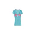 thumbnail image 1 of Camiseta henley Aeropostale jaspeada para mujer verde extragrande, 1 of 1