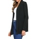 thumbnail image 4 of Cárdigan de punto INSPIRE CHIC para mujeres, de frente abierto, manga larga, ligero, suéter, ropa casual, XS Negro, 4 of 6