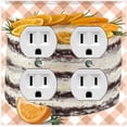 thumbnail image 1 of Metal Light Switch Plate Cover Elegant Chocolate Cake Desserts CAK004, 1 of 13