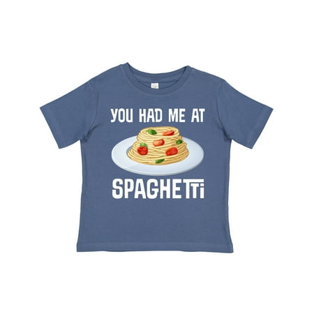 

Inktastic You Had Me at Spaghetti Gift Toddler Boy or Toddler Girl T-Shirt