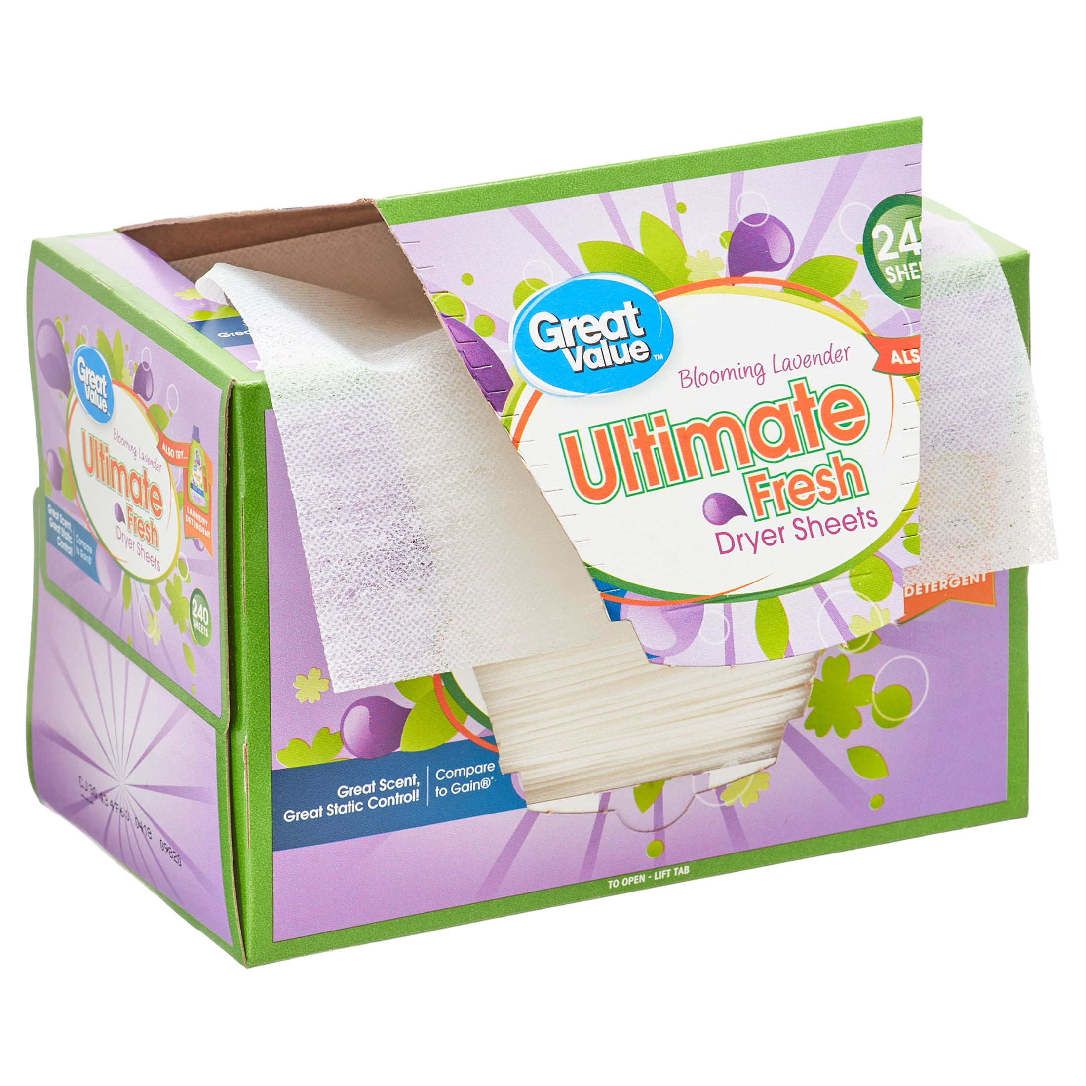 Great Value Ultimate Fresh Dryer Sheets, Blooming Lavender, 240 Ct photo 3