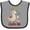 Heather and Black, variant on Inktastic My Aunt Loves Me Llama Boys or Girls Baby Bib
