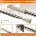 thumbnail image 2 of Microfiber Duster for Cleaning with 30 to 100 Inches Telescoping Extension Pole, House Cleaning Tool Kit for High Ceiling Fan, Cobweb, Furniture, Cars, 2 of 7