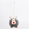 thumbnail image 3 of Lots Christmas Felt Deer Pendant Xmas Tree Decorative Hanging Wooden Elk Party Decor Home Christmas Cute Deer Crafts Ornaments, 3 of 5