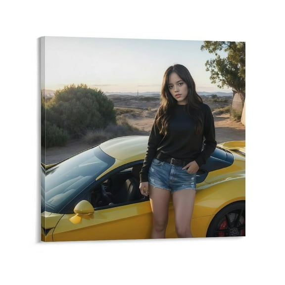 Jenna Ortega Poster (9) Painting On Canvas Wall Art Poster Scroll Picture Print Living Room Walls Decor Home Posters 20x20inch(50x50cm)