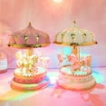 thumbnail image 5 of Carousels Music Box with Colorful Light Musical Horse Figurines Home Decorations Christmas Valentines Day Birthday Gift Carousels Music Box with Colorful Light, 5 of 5