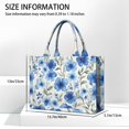 thumbnail image 3 of Large Capacity Tote Bag,Pioneer Flower Floral Print Pattern Handbag Fashion Luxury Tote Bag,15.7"x13"x 5.1" Inches,Laptop Compatible, 3 of 6