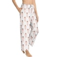 thumbnail image 2 of Xecao Poodle Dog Women's Straight Lounge Pajama Pants: The Epitome of Relaxed Sleepwear, 2 of 9