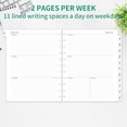 thumbnail image 2 of 2025 Weekly & Monthly Planner Refill, A4 Planner Inserts for 11 Holes with Monthly Tabs, 8.5"x11", 2 of 5