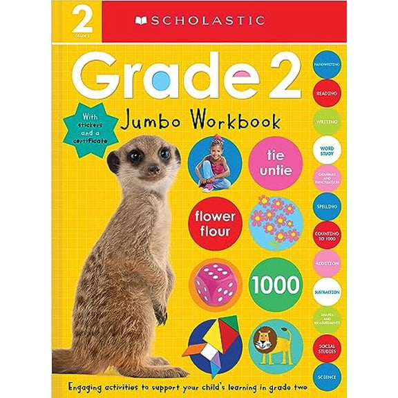Pre-Owned Second Grade Jumbo Workbook: Scholastic Early Learners (Jumbo Workbook), 9781339010069, 1339010062, Paperback, Workbook edition