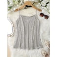 thumbnail image 2 of Women's Gold Sequin Camisole Tank Top, V-Neck, Sexy for Outerwear or Layering, Sparkly Top for Clubbing or Dates, 2 of 3