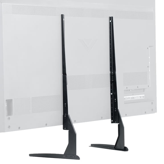 VIVO Universal LCD Flat Screen TV Table Top Stand | Base fits 22" to 65" T.V.