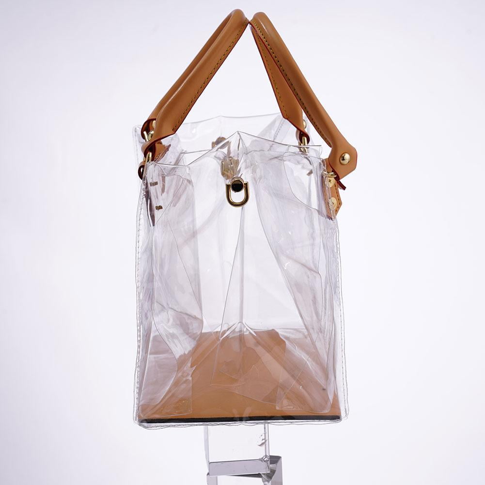 Clear PVC DIY Tote Bag Handbag Making Kit, 5 Sizes Handmade Gift Bags Craft Accessories Tool Set Birthday Holiday DIY PVC Bag for Kids