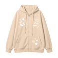 thumbnail image 4 of FYDUU Zip Up Hoodies for Women Cute Graphic Cat Print Hooded Sweatshirt Jacket Casual Outwear with Pockets Fall Clothes, 4 of 4