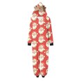 thumbnail image 2 of Odeerbi Christmas Onesie Pajamas for Family Holiday Sleep Jumpsuit Long Sleeve Family Christmas Pajamas Matching Sets Mom Jumpsuit Set Printed Sleepwear Family Matching PJs Set Red, 2 of 5