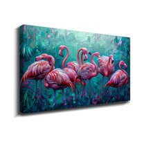 Animal Wall Art Picture Flamingo Animal Wall Decor Canvas Wall Art For Livingroom Bedroom Office