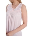 thumbnail image 5 of Ezi Women's Cotton-rich Sleeveless Nightgown,XL,Pink, 5 of 6