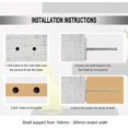thumbnail image 3 of Dww-6 Pcs Supports en Métal pour Tague Flottante, 3 Pouces Fixations Cache Support Plateau Flottant Cache Support pour Mural, 3 of 5