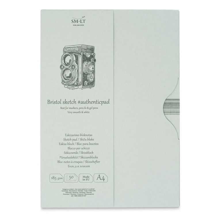 SMLT Art Bristol Pad in Folder - 8-1/4 x 11-3/4, 50 Sheets