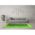 thumbnail image 3 of Ahgly Company Indoor Rectangle Oriental Green Modern Area Rugs, 3' x 5', 3 of 4