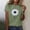Army Green-4, variant on womens tops Graphic Tees Sunflower Vintage Flower Shirts Inspirational Tees Casual Faith Shirt summer tops for women