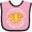 Pink and Black, variant on Inktastic I Stole a Pizza My Daddy's Heart Boys or Girls Baby Bib