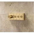 thumbnail image 6 of Kohler  3-Outlet Anthem Thermostatic Valve Control Panel with Recessed Push-Buttons - Vibrant Brushed Moderne Brass, 6 of 7