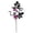 B, variant on Gothic Halloween Floral Pick, Black Rose Twig Branch, Dark Plastic Chenille Sticks Vase Filler, Mysterious Festival Ornament for Home Indoor Decor, Outdoor Porch, Halloween Gothic Theme Party