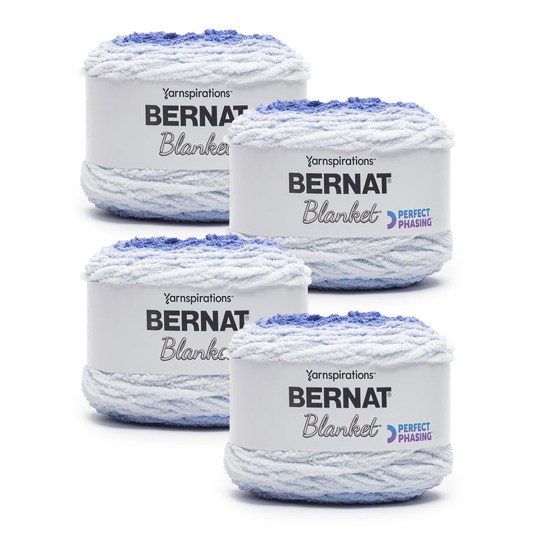 Bernat Blanket Perfect Phasing Yarn, Dark Blue, 4 Pack photo 1