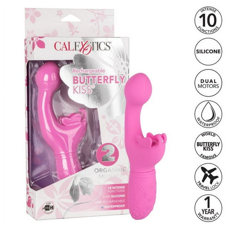 CalExotics Rechargeable Butterfly Kiss G-Spot Vibrator, Pink - Walmart.com CalExotics Rechargeable Butterfly Kiss G-Spot Vibrator, Pink - Walmart.com