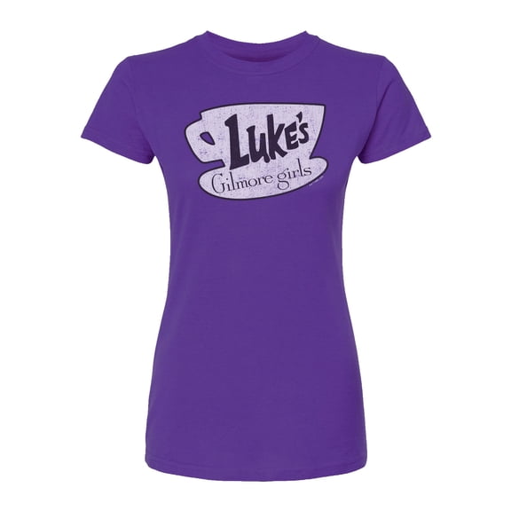Gilmore Girls - Lukes Coffee - Juniors Fitted Short Sleeve Graphic T-Shirt