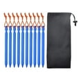 thumbnail image 1 of 10 Piezas Clavijas de tienda de aleación de aluminio Perfecl Azul real, 1 of 6