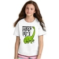 thumbnail image 3 of Funny Whats Up Cool Dinosaur Pun Crewneck T Shirts Boy Girl Teen Brisco Brands L, 3 of 6
