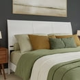 thumbnail image 1 of Portland King Sleigh Wood Headboard in White, 1 of 8