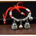thumbnail image 6 of K-KED Adjustable Vintage Women Lucky Bracelet Rope Woven Alloy Handmade Bangle Jewelry-Cat, 6 of 9