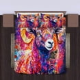 thumbnail image 4 of 3 Pieces Duvet Cover Set-Abstract 3D Bighorn Sheep- 3D Print Bedding 1 Duvet Cover 2 Pillowcases Natural Animals Comforter Set Soft Breathable for Boys Girls Children Duvet Set 9B53ANI7, 4 of 6