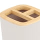 thumbnail image 4 of Compartimentos para cepillos de dientes de fácil limpieza con base de bronce para organizar los cepillos. Gris, 4 of 5