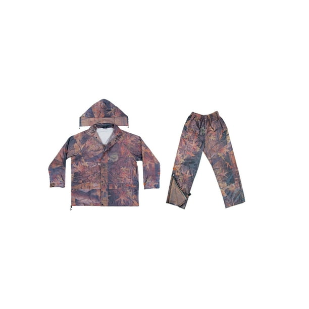 2Pc Camo Rain Suit XLarge