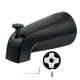 thumbnail image 1 of Advancent Salida de bañera con estructura metálica de acero inoxidable, diseñada para una conexión suave con tubería de agua de 1/2 pulgada. Juegos de accesorios de baño negro, 1 of 6