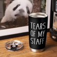 thumbnail image 3 of Shqiueos Funny Boss Gifts-Tears of My Staff 20 Oz Stainless Steel Tumbler Cup, Birthday Gifts for Boss, Boss Lady, Employer, Principal, Boss Day Christmas Gifts for Office Men Women, 3 of 6
