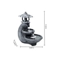 thumbnail image 4 of Pagoda Tiered Outdoor Fountain with 3 White LEDS, 4 of 14