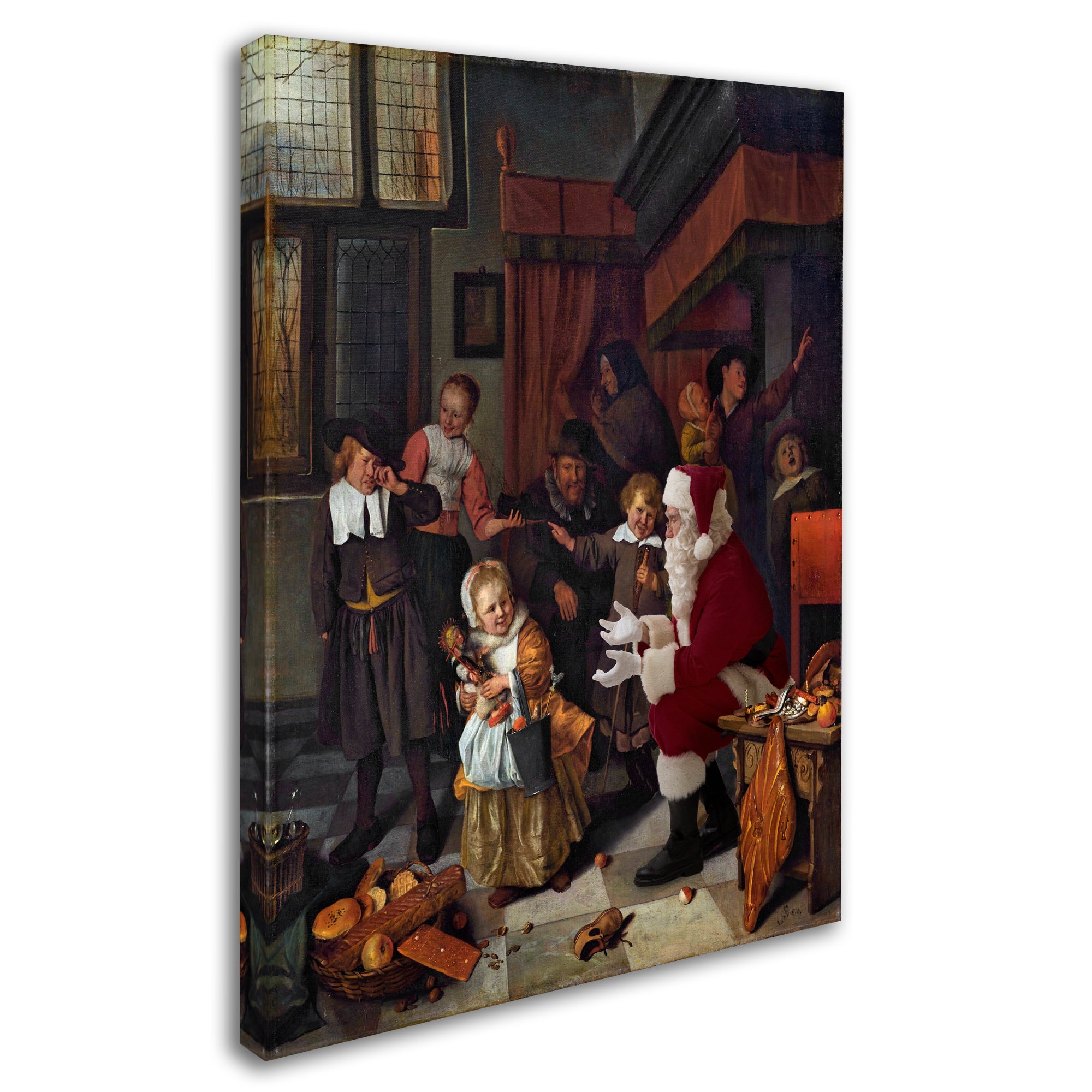 Trademark Fine Art 'Steen-The Feast Of St. Nicholas' Canvas Art by Ed Wheeler