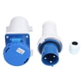 thumbnail image 4 of Conector industrial impermeable, cable, enchufe, trifásico, 3 pines, 2P+E, 220-250 V, 63 A, 4 of 14