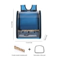 thumbnail image 3 of Pet Bird Carrier Backpack Portable Parrot Travel Cage Mochila para mascotas (Azul A) Likrtyny Libre de BPA, 3 of 3