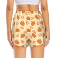 thumbnail image 4 of Goofa Autumn Leaves And Pumpkins Printed Women 2 in 1 Running Shorts,Quick Dry Athletic Workout Shorts,High Waisted Athletic Shorts with Liner Pockets-Medium, 4 of 9