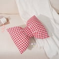thumbnail image 4 of Birdeem Red Bow Throw Pillow for Couch, Decorative Cute Soft Backrest Cushion for Bed, Cozy Polyester Pillow for Reading or Relaxing, 4 of 6