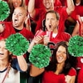 thumbnail image 3 of Metallic Cheerleading Pom Poms, 6Pcs Cheerleaders Cheer Pom Poms with Baton Handle, Cheering Squad Hand Flower, 3 of 7